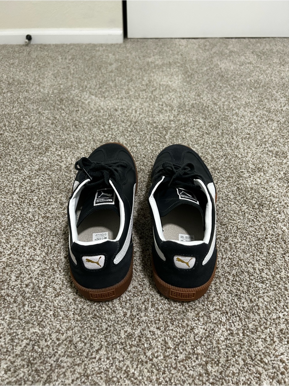 Puma Blue & White Sneakers with Gum Sole - Picture 3 of 6